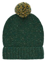 Celtic & Co. Green Donegal Rib Bobble Hat - Image 2 of 4