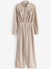 Neutral Brown Long Sleeves Utility Boiler Suit - Image 5 of 5