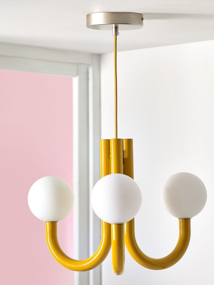 Novogratz Yellow Cordelia Chandelier - Image 2 of 6 Novogratz Yellow Cordelia Chandelier - Image 2 of 6