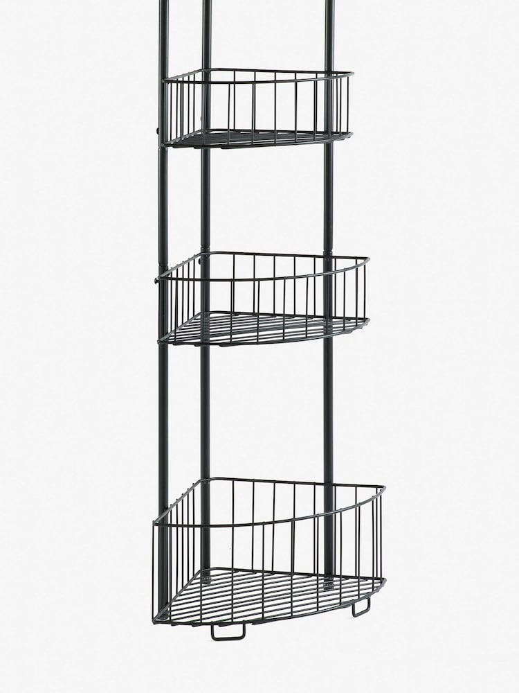 Black Bronx Fruit & Vegetable Corner Storage Baskets Stand - Image 3 of 3