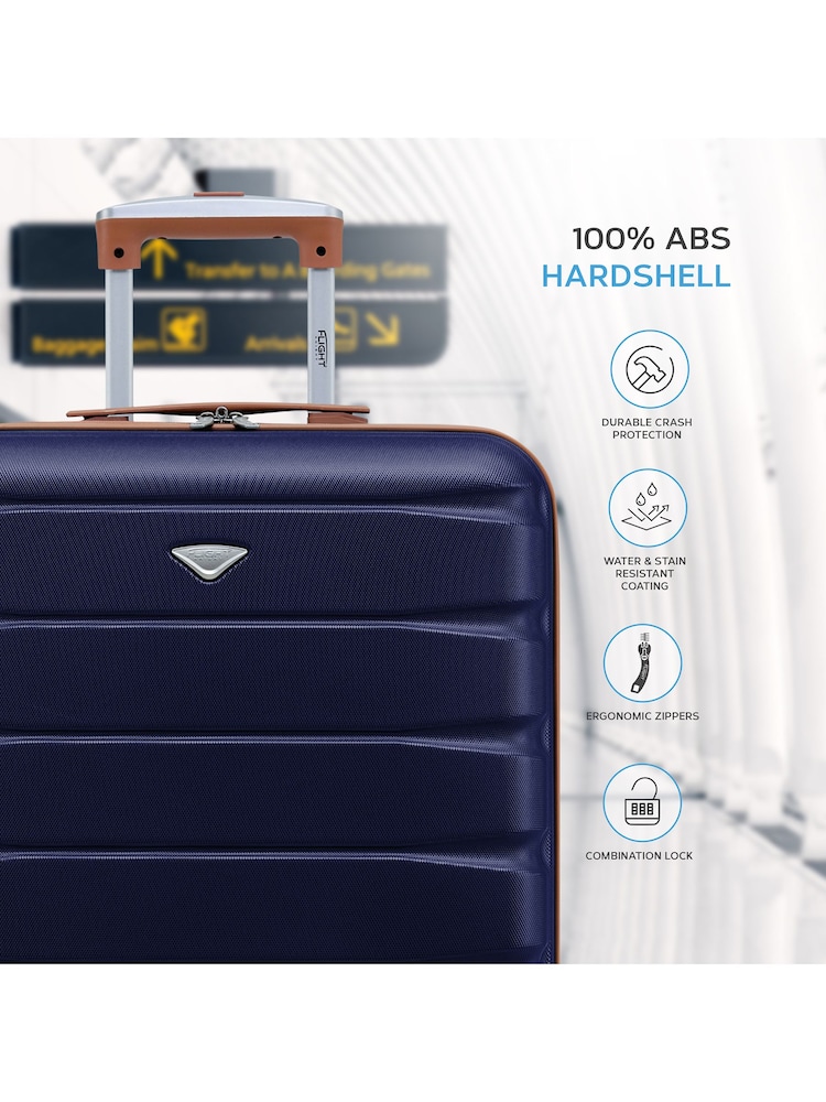Flight Knight 56x45x25cm EasyJet Overhead 4 Wheel ABS Hard Case Cabin Carry On Hand Luggage - Image 4 of 7
