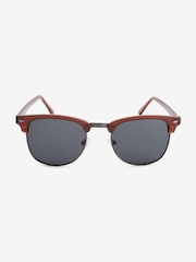 Amber Orange Retro Polarised Sunglasses - Image 3 of 5