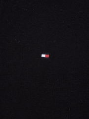 Negro - Tommy Hilfiger Quarter Zip Cotton Blend Jumper With Cashmere - Imagen 6 de 6