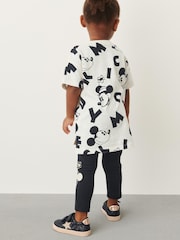 Monochrome Mickey Mouse T-Shirt and Leggings Set (3mths-7yrs) - Image 2 of 6