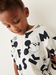 Monochrome Mickey Mouse T-Shirt and Leggings Set (3mths-7yrs) - Image 3 of 6