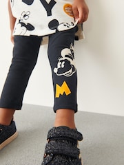 Monochrome Mickey Mouse T-Shirt and Leggings Set (3mths-7yrs) - Image 4 of 6