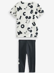 Monochrome Mickey Mouse T-Shirt and Leggings Set (3mths-7yrs) - Image 6 of 6