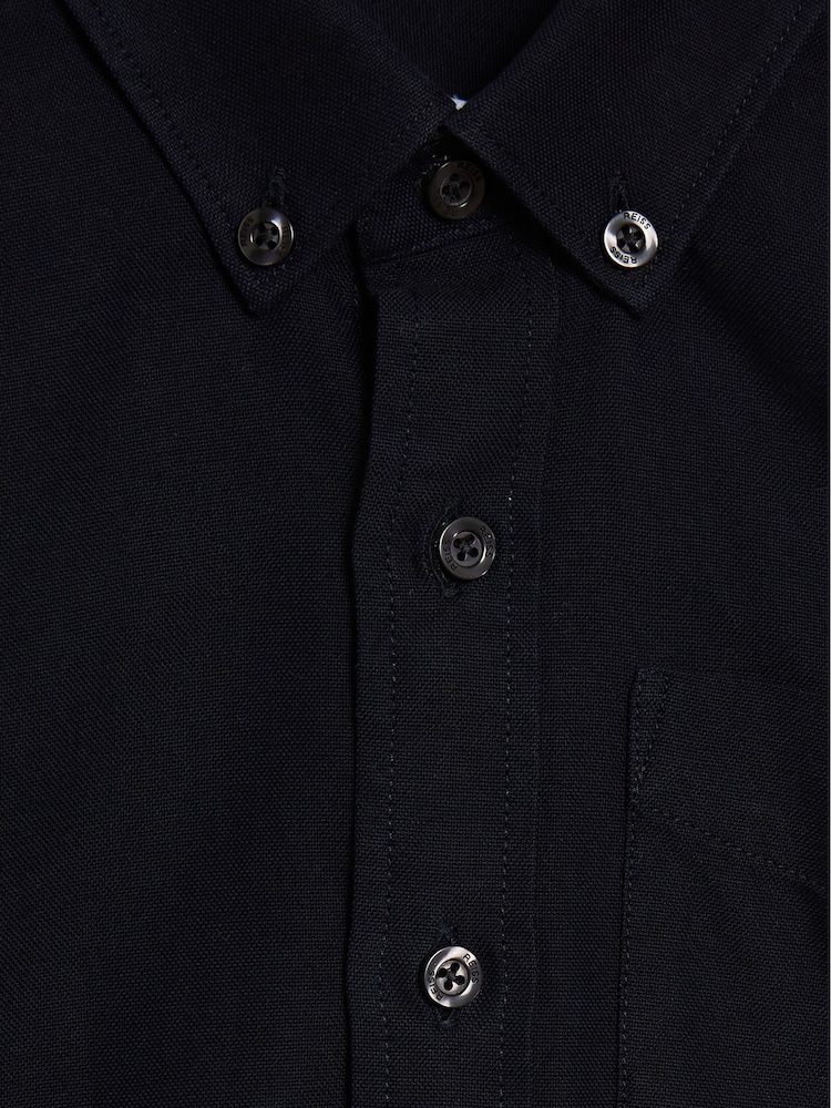 Reiss Navy Greenwich 3-9 yrs Button Down Oxford Shirt - Image 6 of 6