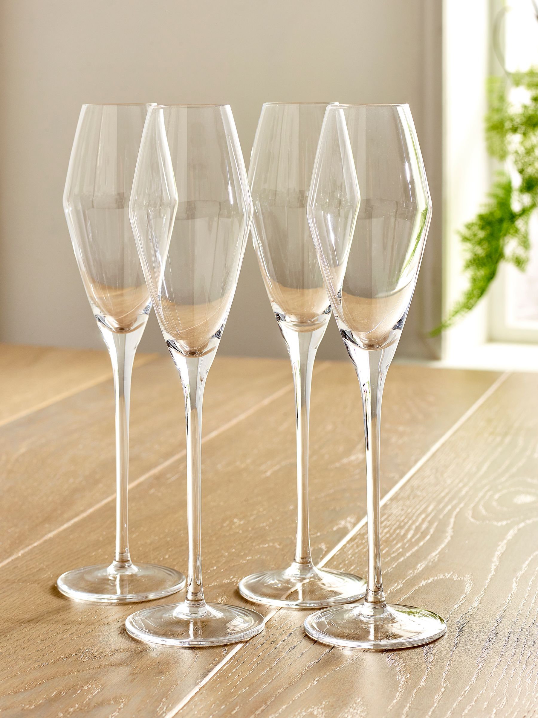 Buy Clear Nova Set of 4 Prosecco Flute Glasses from the Next UK online shop
