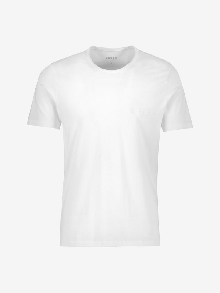 BOSS White Classic 100% Cotton T-Shirts 3 Pack - Image 2 of 4