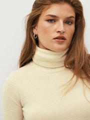 Calvin Klein Natural Cashmere Roll Neck Jumper - Image 3 of 5