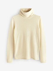 Calvin Klein Natural Cashmere Roll Neck Jumper - Image 5 of 5