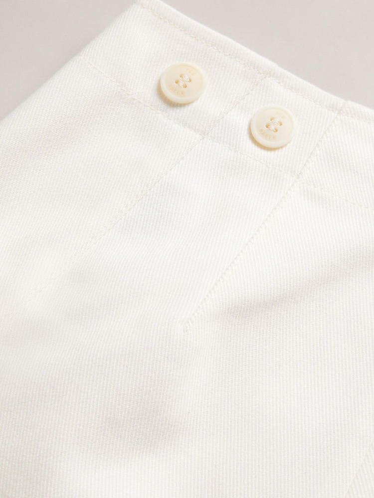 Ted Baker Cream Eliona Ivory Barrel Trousers - Image 5 of 5