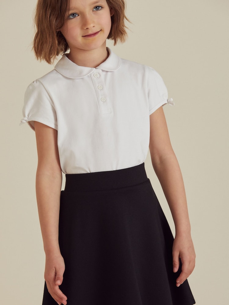 Black Pull-On School Skort with Jersey Stretch (3-17yrs) - Image 1 of 7