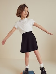 Black Pull-On School Skort with Jersey Stretch (3-17yrs) - Image 2 of 7