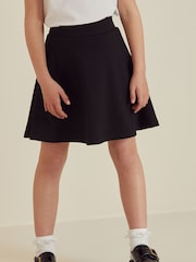 Black Pull-On School Skort with Jersey Stretch (3-17yrs) - Image 4 of 7