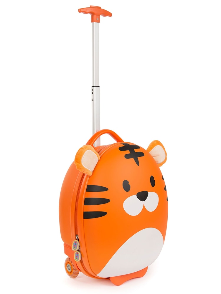 boppi Tiny Trekker Orange Tiger Carry On Lightweight Suitcase - Image 2 of 4
