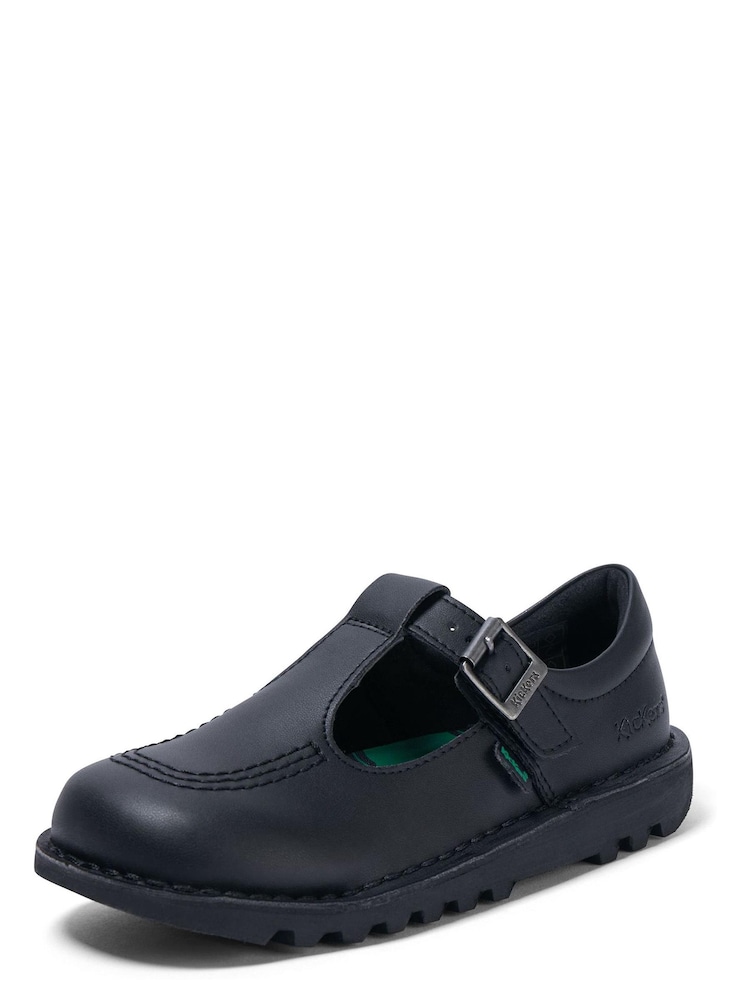 Kickers Black Kick T Bar Shoes - Image 2 of 7