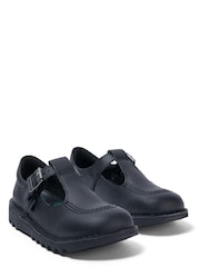 Kickers Black Kick T Bar Shoes - Image 3 of 7