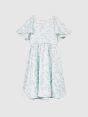 Reiss Multi Maisie 4-9 yrs Satin Midi Dress - Image 2 of 7