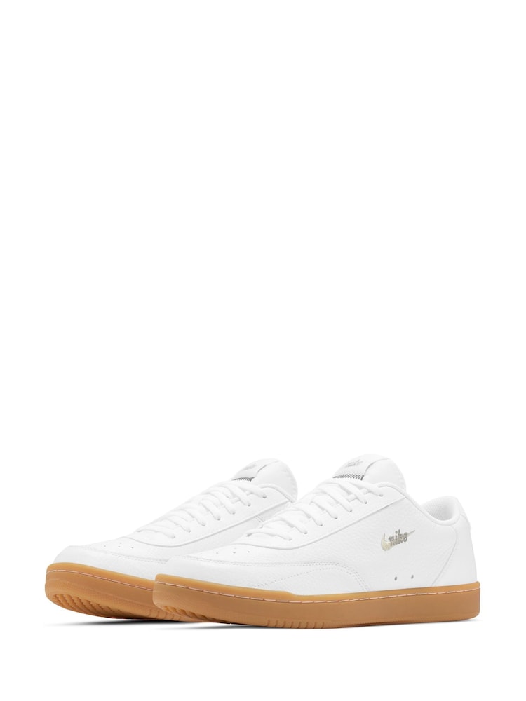 Nike White Court Vintage Premium Trainers - Image 4 of 6