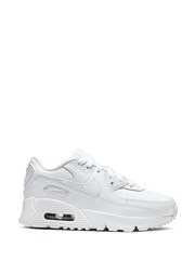 Nike White Air Max 90 Junior Trainers - Image 1 of 8