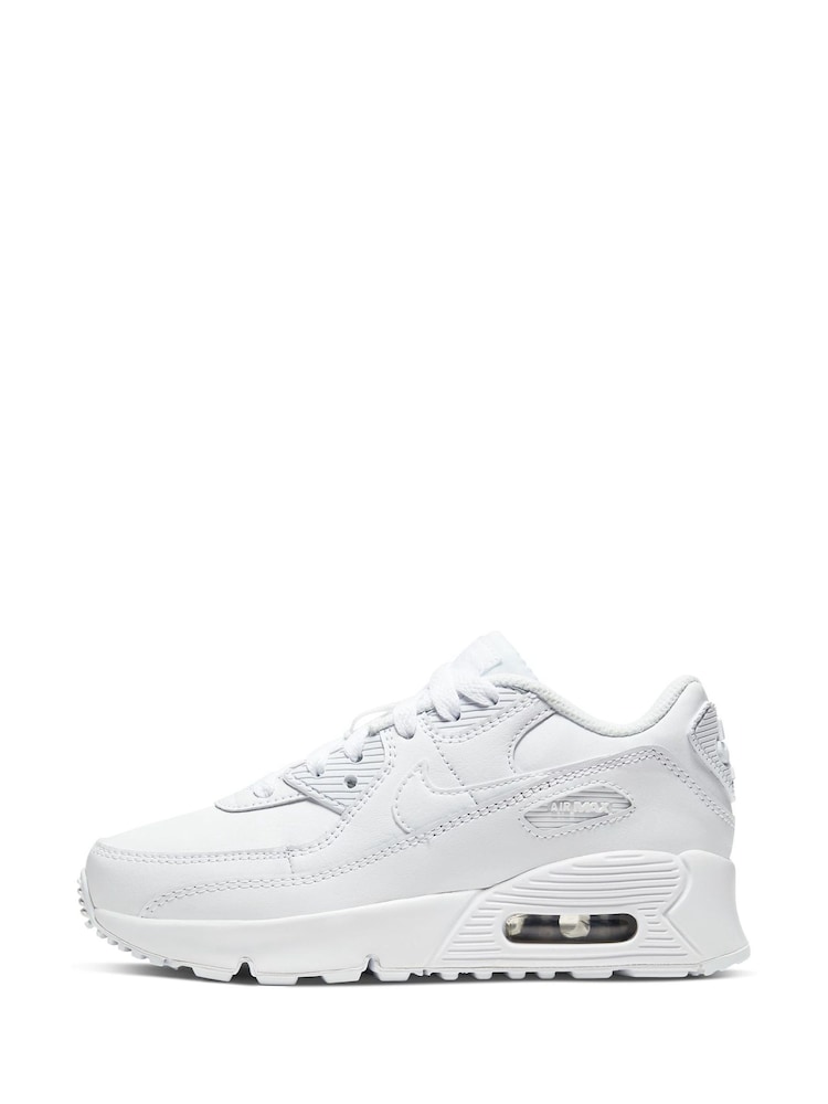 Nike White Air Max 90 Junior Trainers - Image 2 of 8