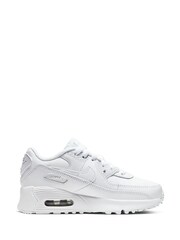 Nike White Air Max 90 Junior Trainers - Image 3 of 8
