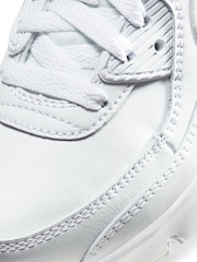 Nike White Air Max 90 Junior Trainers - Image 7 of 8