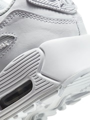 Nike White Air Max 90 Junior Trainers - Image 8 of 8