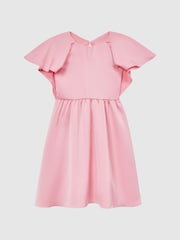 Reiss Pink Maisie 4-9 yrs Satin Midi Dress - Image 2 of 6