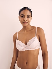 Navy Blue/Pink 2 Pack Non Pad Full Cup Bras 2 Pack - Image 2 of 5