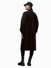 AllSaints Black Paulah Coat - Image 2 of 7