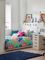 furn. Multicolour Coralina Abstract Reversible Duvet Cover And Pillowcase Set - Image 1 of 5