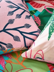 furn. Multicolour Coralina Abstract Reversible Duvet Cover And Pillowcase Set - Image 5 of 5