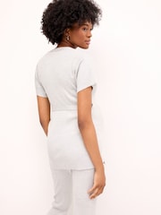 Grey Maternity Knitted Wrap Top - Image 3 of 8