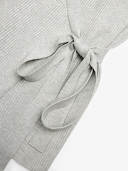 Grey Maternity Knitted Wrap Top - Image 8 of 8