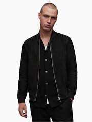 AllSaints Black Ronan Bomber Jacket - Image 1 of 6