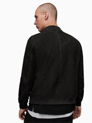 AllSaints Black Ronan Bomber Jacket - Image 2 of 6