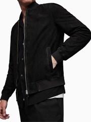 AllSaints Black Ronan Bomber Jacket - Image 4 of 6