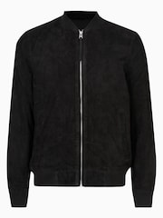 AllSaints Black Ronan Bomber Jacket - Image 6 of 6
