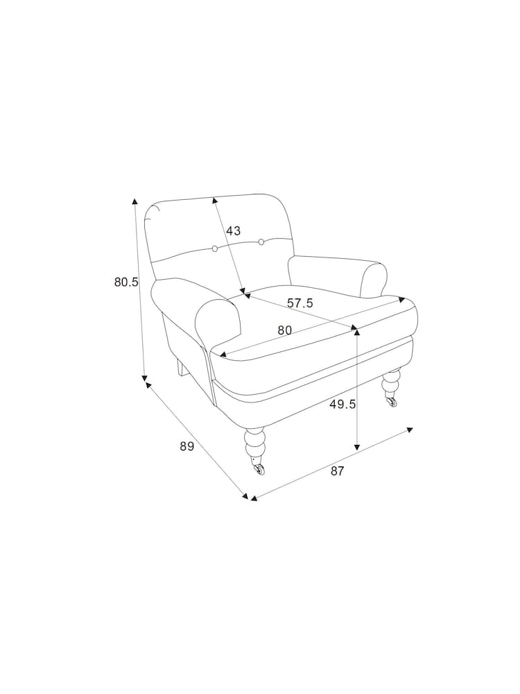 Buy Plush Chenille Moss Green Delia Accent Chair from the Next UK