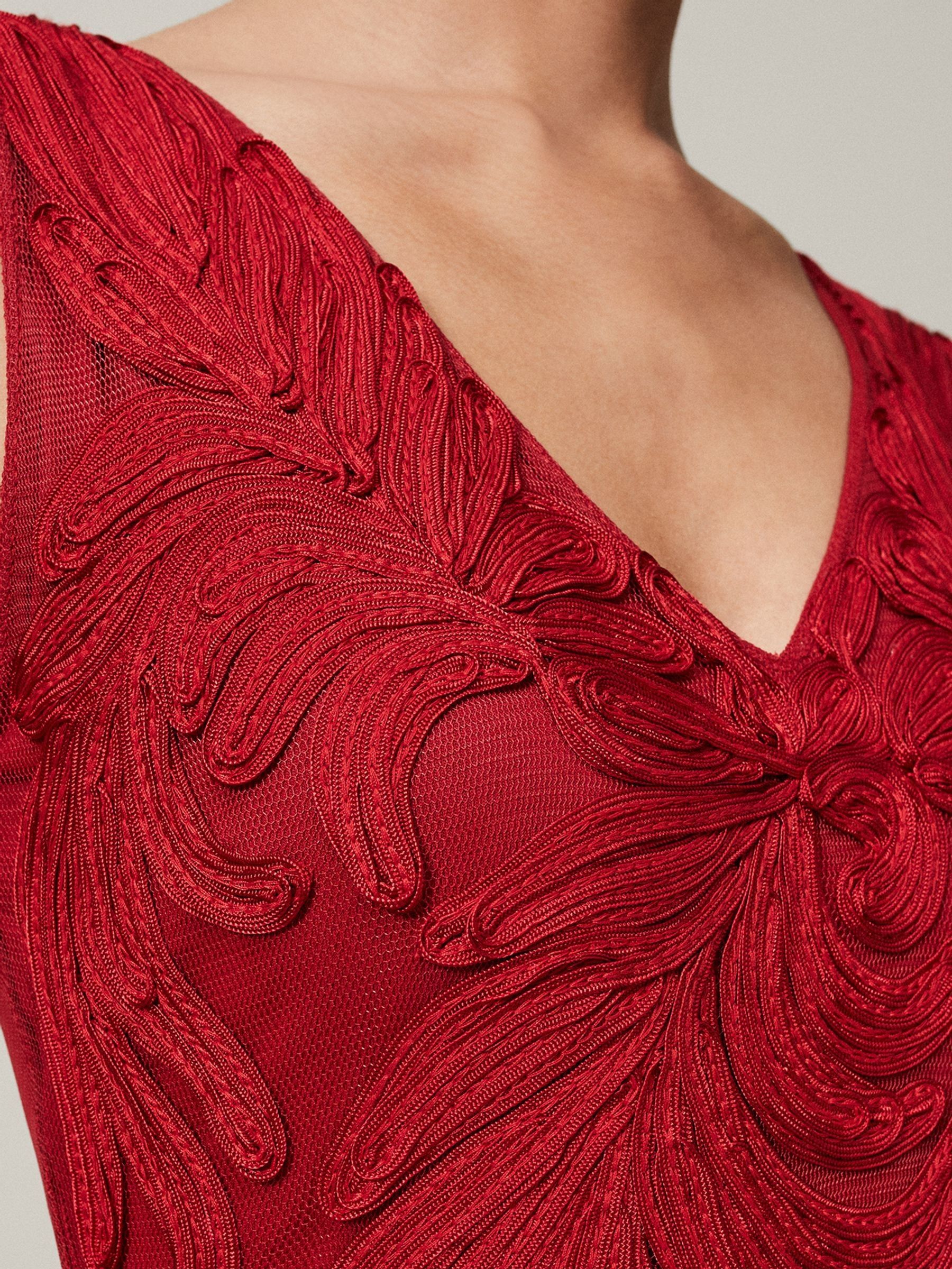 Buy Phase Eight Red Marigold Tapework Dress from Next Qatar