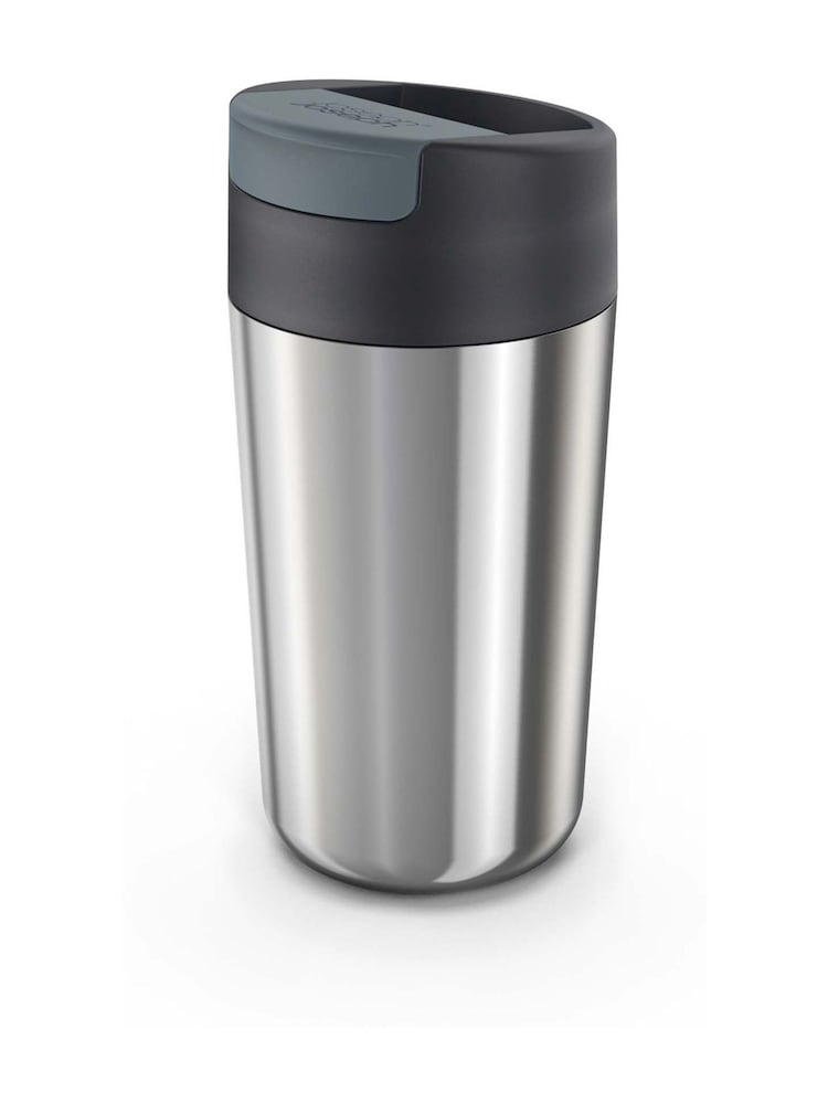 Joseph Joseph Silver Sipp Stainless Steel 454ml Travel Mug - Image 1 of 2