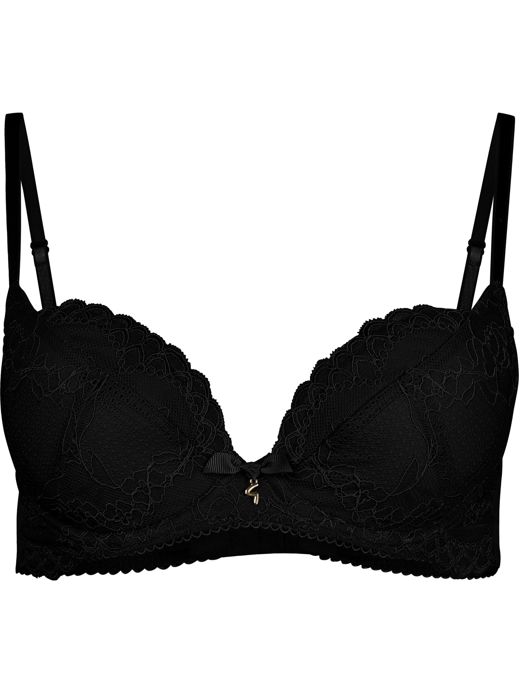 Buy Gossard Black Pad Plunge Superboost Lace Bra from Next Ireland