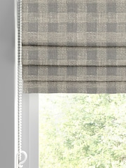 Laura Ashley Grey Gingham Made To Measure Roman Blinds - Image 2 of 6