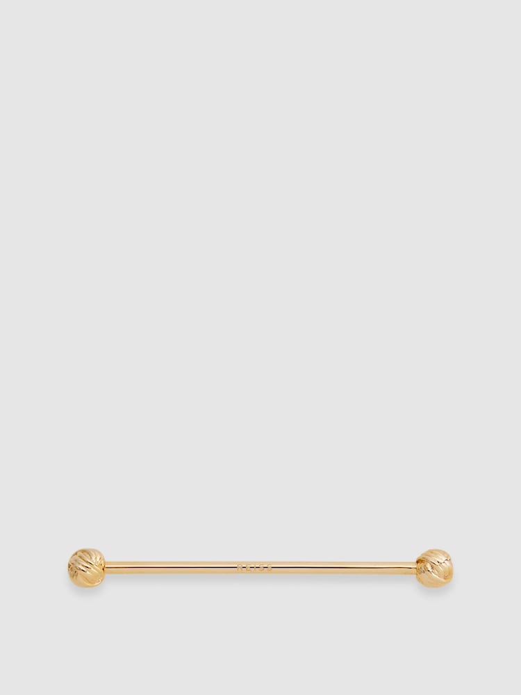 Reiss Gold Callum Knot Tie Bar - Image 1 of 4 Reiss Gold Callum Knot Tie Bar - Image 1 of 4