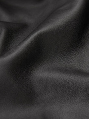 Urban Code Black Leather Biker With Removable Faux Fur Collar Jacket - Image 8 of 8