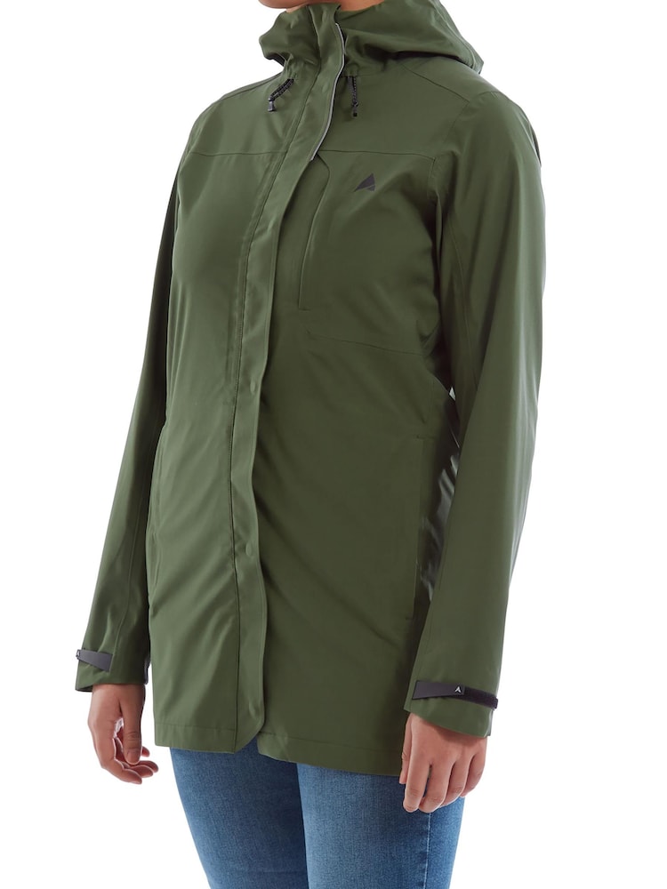 Altura Womens Green Grid Parka Waterproof Jacket - Image 1 of 8