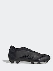 adidas Black Adult Predator Accuracy.3 Laceless Firm Ground Boots - Image 1 of 10